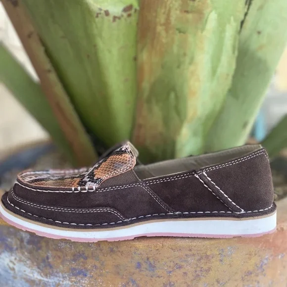 NWT Ariat® Ladies Snake Print and Coffee Bean Cruiser - Picture 7 of 9